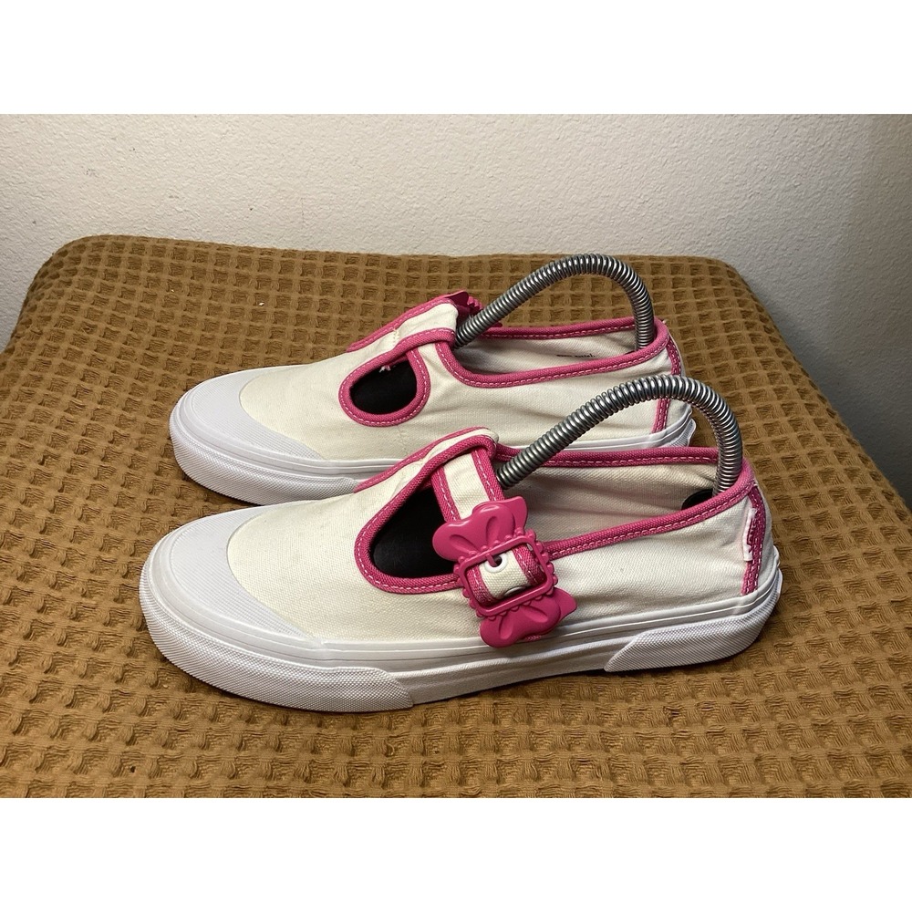 Vans x Barbie Style 93 DX Mary Jane Women's Sz US 8 White Pink Shoes Sneakers